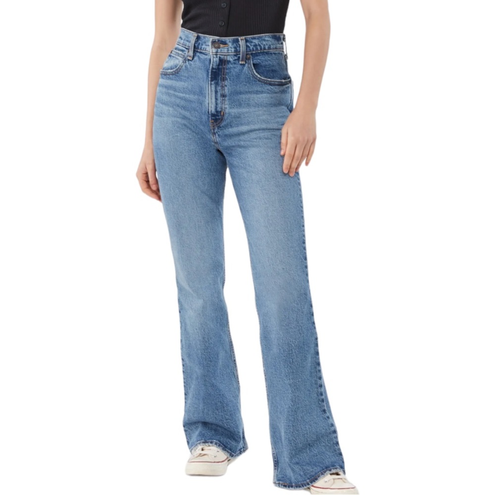 Levi's Light Blue High-Rise Flare Jeans